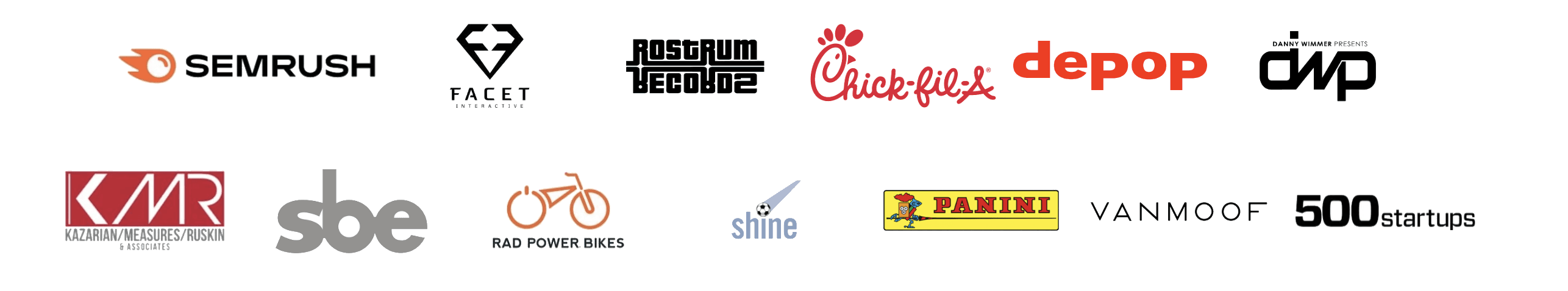 Brands we’ve worked with
